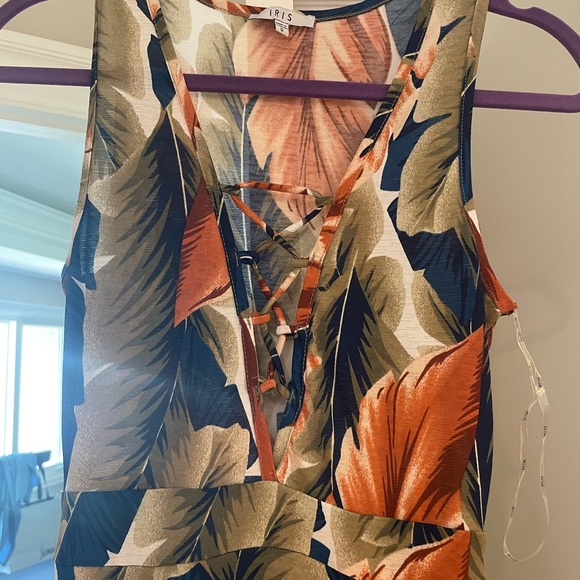 BRAND NEW MAXI PLAM TREE VACATION DRESS! Size: small! - Picture 3 of 6